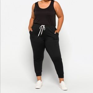 GILI TONY DRAWSTRING KNIT JUMPSUIT